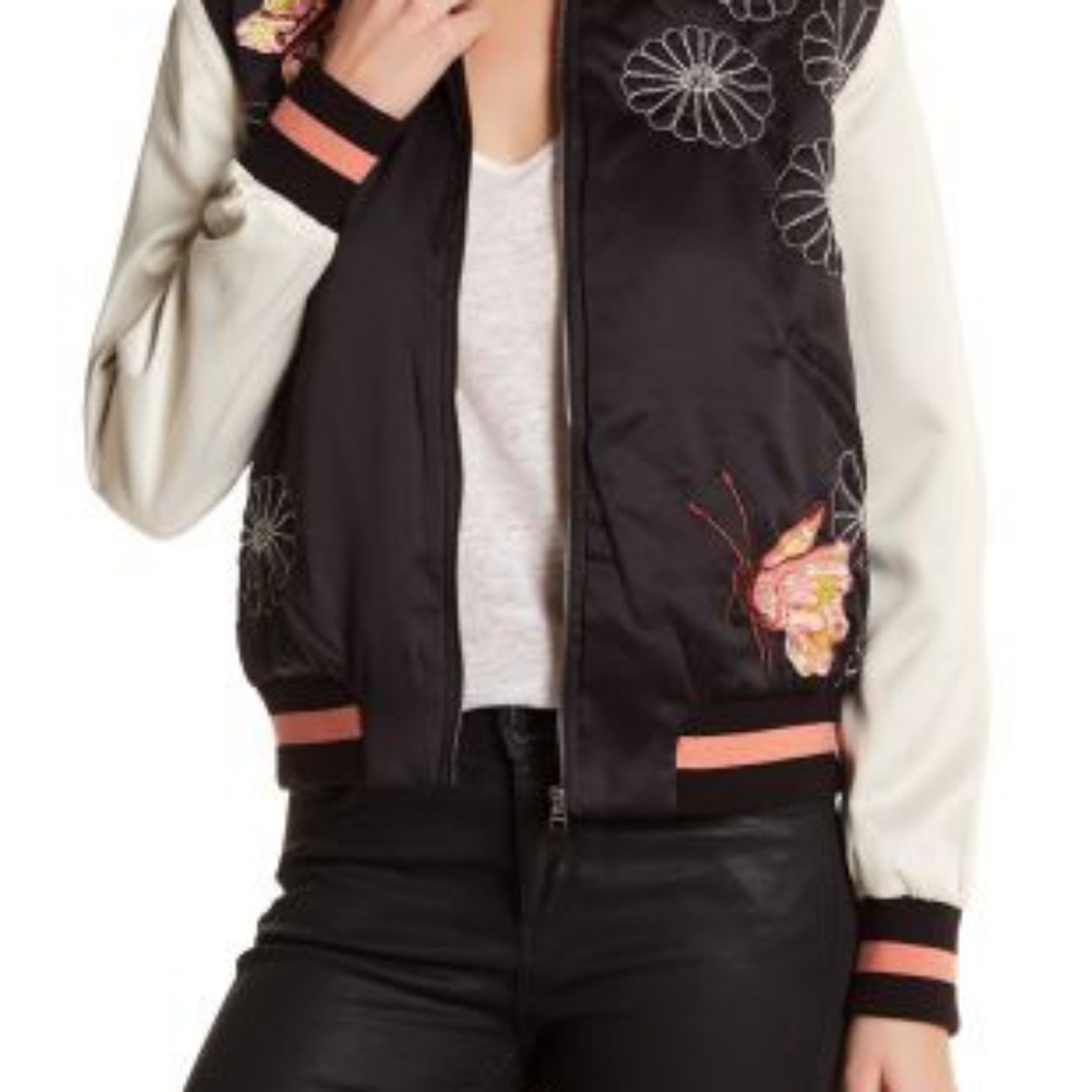 MAX STUDIO BUTTERFLY BOMBER JACKET size XL